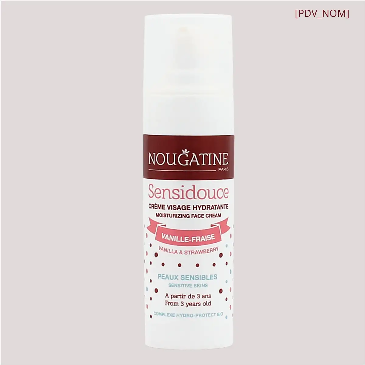 SensiDouce Crème Hydratante Visage " Vanille-Fraise"